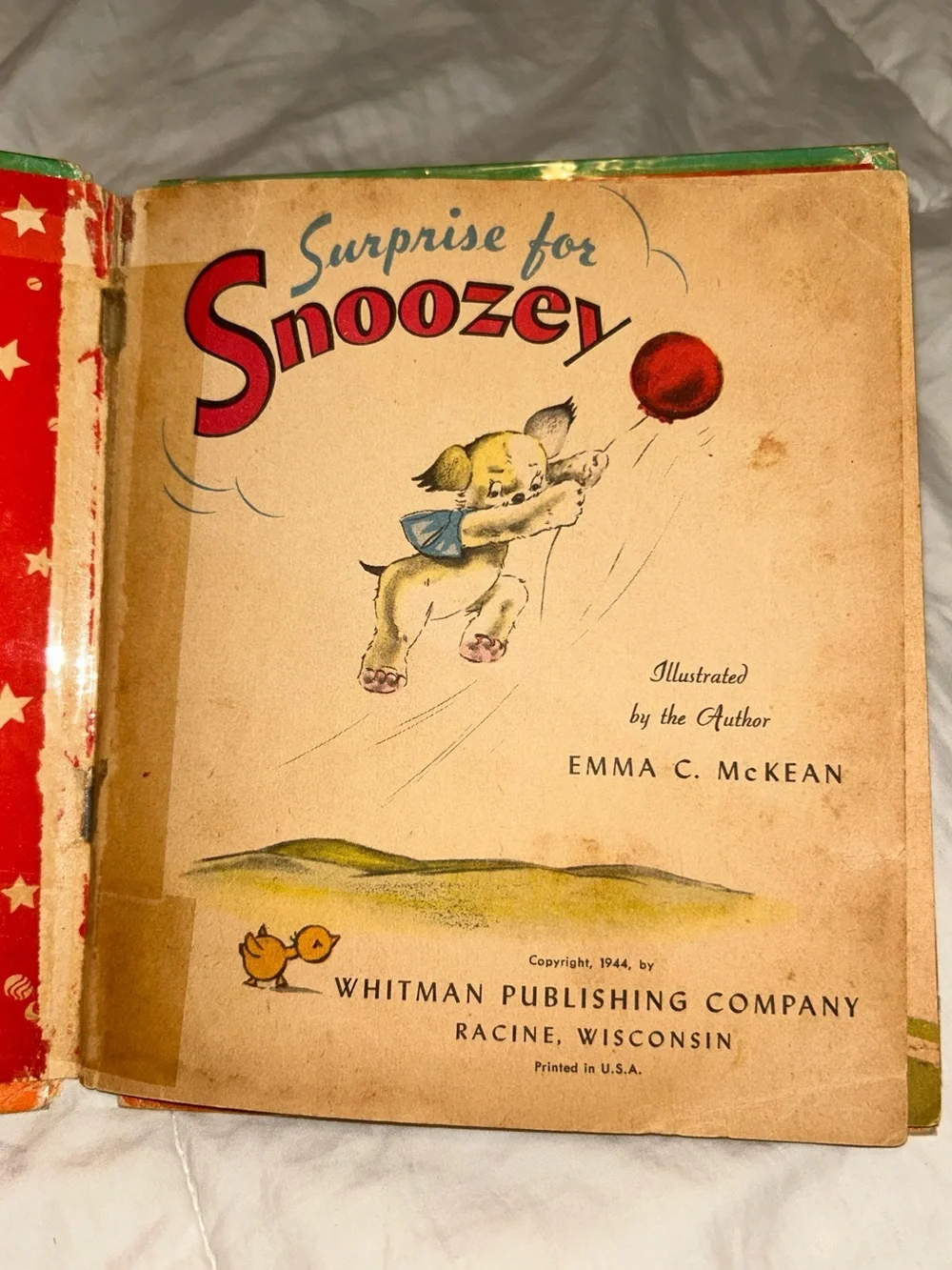 Surprise For Snoozey By Emma McKean, 1944, Tell A Tale Hardcover